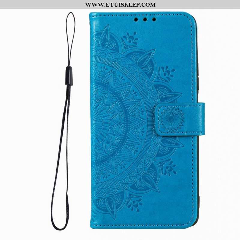 Etui Folio do Xiaomi Redmi Note 12 Pro Mandala Sun Ze Smyczą